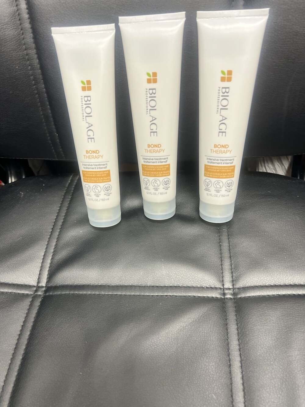 3 tubes of Biolage Bond Therapy Intensive Treatment Size 5.1 FL OZ / 150 ml